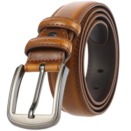 JMT-512778 Luxury Leather Belts for Men - Adjustable Strap with Classic Design