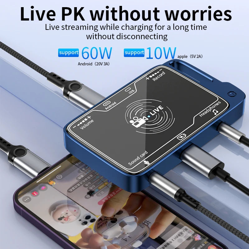 JMT-512842 3D Stereo Live Streaming Converter for iPhone and Android with Charging Capability