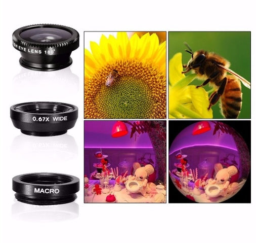 JMT-513034 12X Universal Telephoto Mobile Lens with Wide Angle, Macro, and Fisheye Features