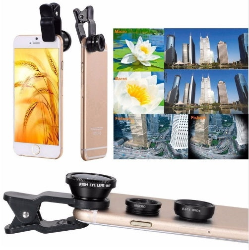 JMT-513034 12X Universal Telephoto Mobile Lens with Wide Angle, Macro, and Fisheye Features