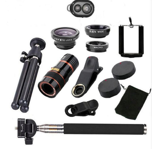 JMT-513034 12X Universal Telephoto Mobile Lens with Wide Angle, Macro, and Fisheye Features