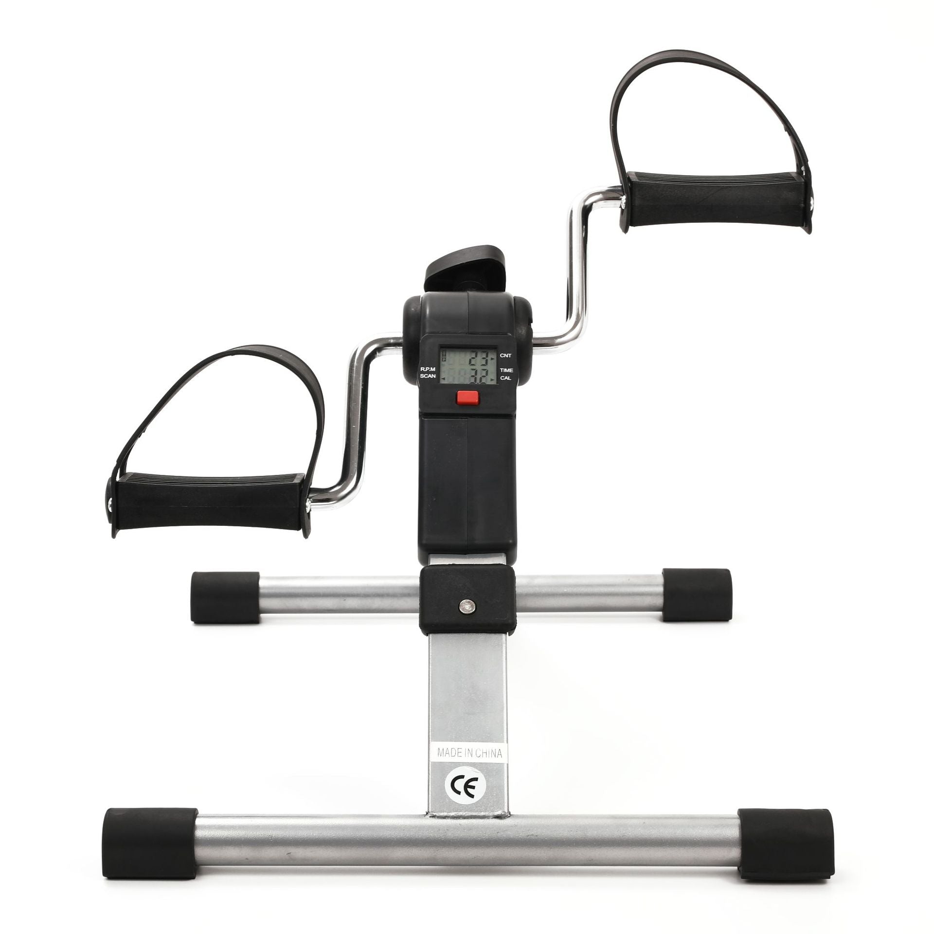 JMT-513098 Compact Folding Indoor Cycling Stepper with LCD Display and Adjustable Resistance