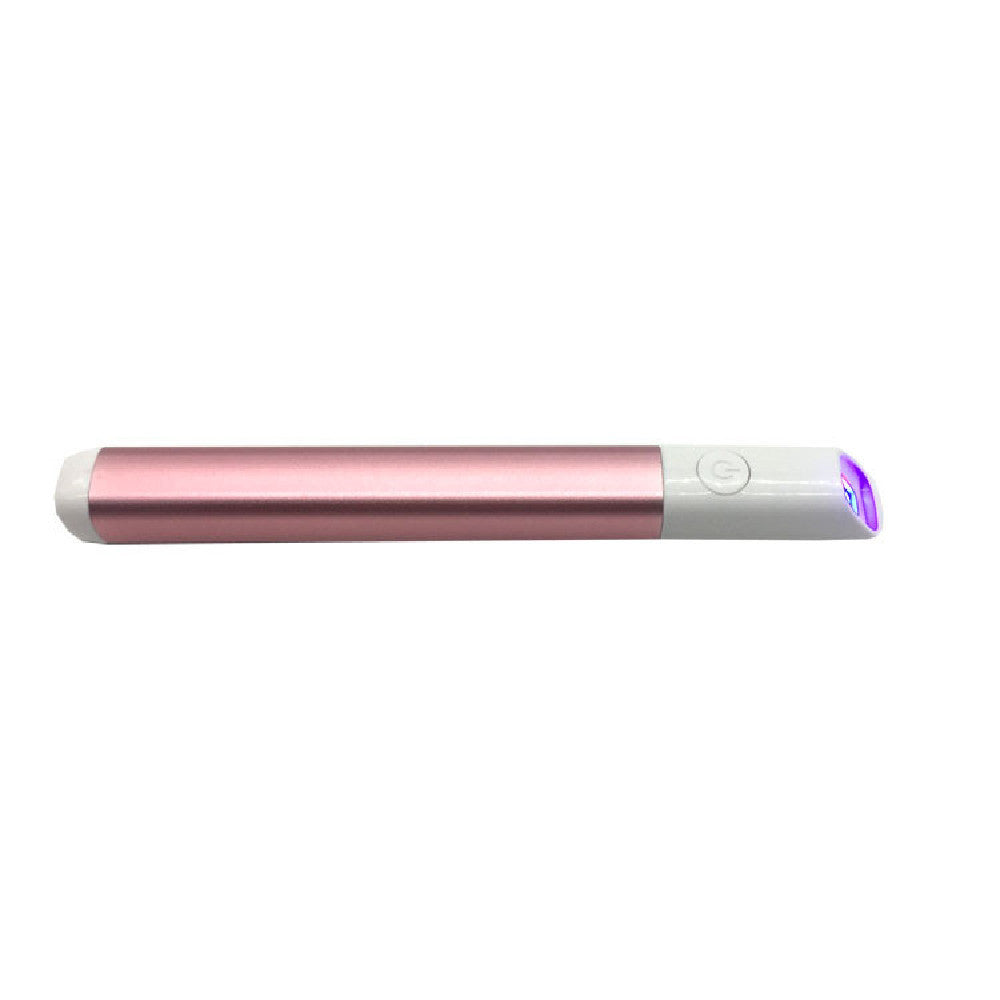 JMT-513162 Blue Light Acne Treatment Pen - Silver and Pink, Compact Design for Effective Acne Removal