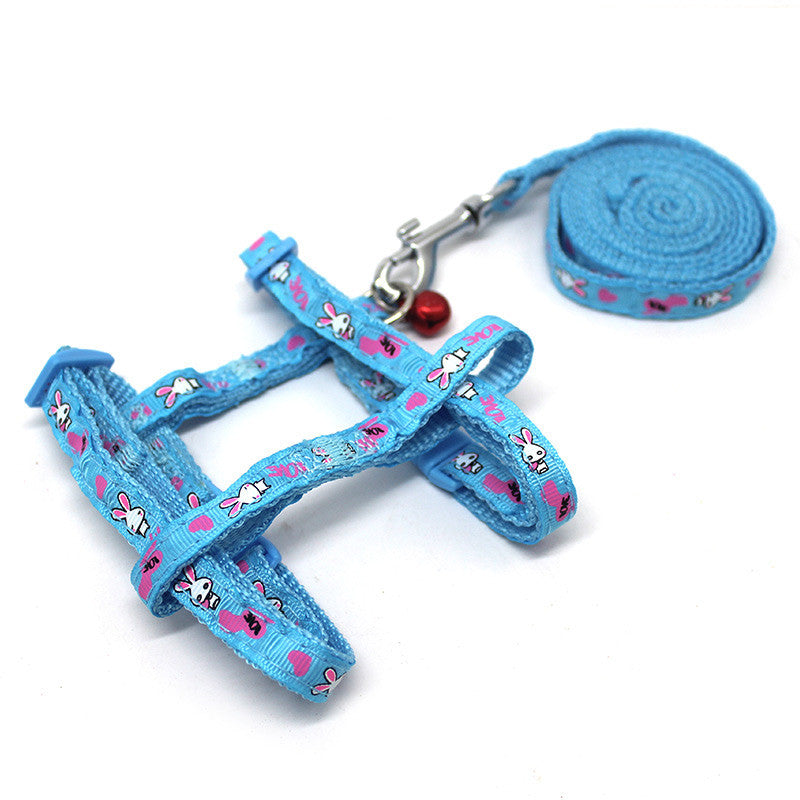 JMT-513354 Rabbit Walking Rope in Multiple Variants - Normal, Enhanced & Double-Layered Options in Pink and Light Blue