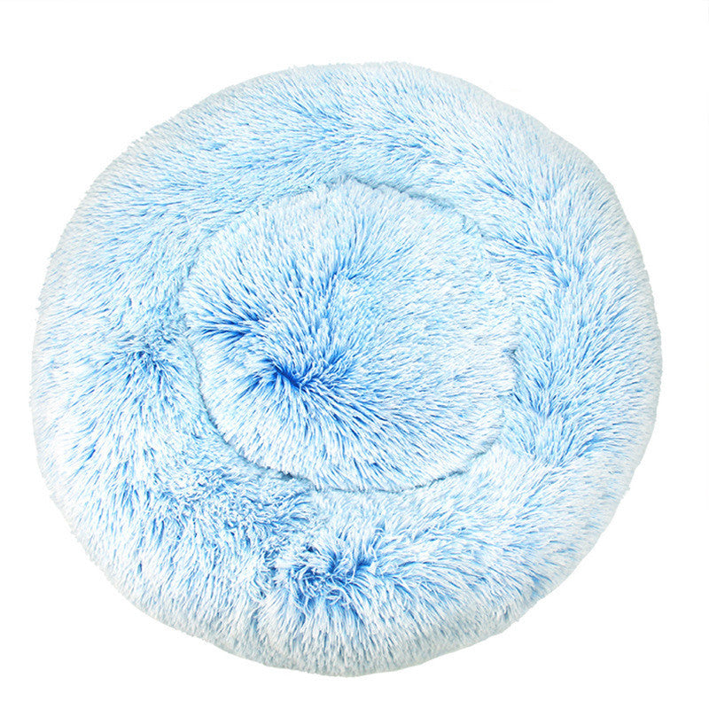 JMT-513482 Cozy Tie-Dye Plush Cat Nest for Winter Comfort - Available in Multiple Sizes