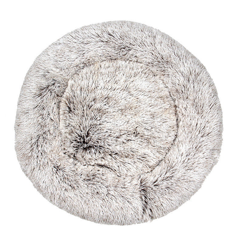 JMT-513482 Cozy Tie-Dye Plush Cat Nest for Winter Comfort - Available in Multiple Sizes