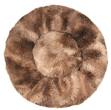 JMT-513482 Cozy Tie-Dye Plush Cat Nest for Winter Comfort - Available in Multiple Sizes
