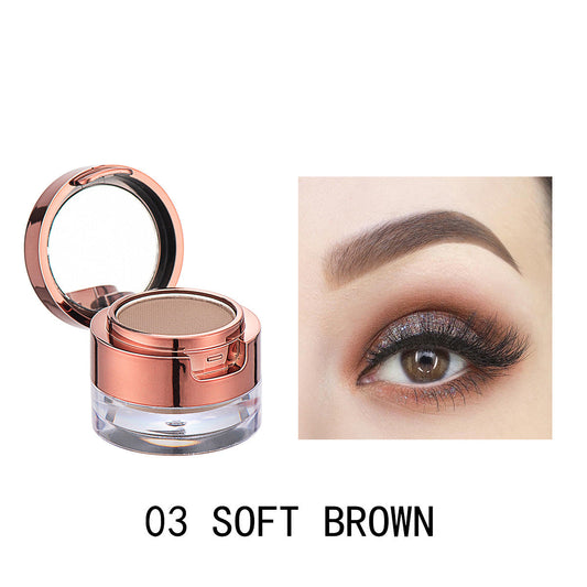 JMT-513610 Double Layer Waterproof Eyebrow Powder Set - 6 Multicolor Options for Perfect Modification