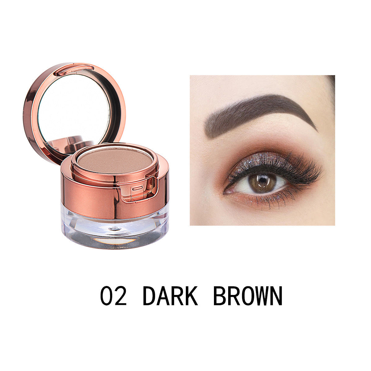JMT-513610 Double Layer Waterproof Eyebrow Powder Set - 6 Multicolor Options for Perfect Modification