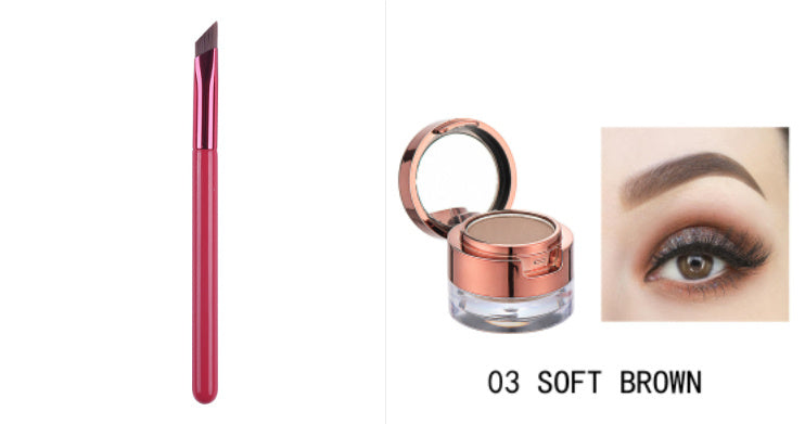 JMT-513610 Double Layer Waterproof Eyebrow Powder Set - 6 Multicolor Options for Perfect Modification