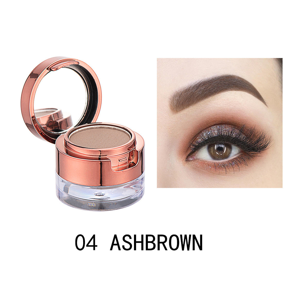 JMT-513610 Double Layer Waterproof Eyebrow Powder Set - 6 Multicolor Options for Perfect Modification