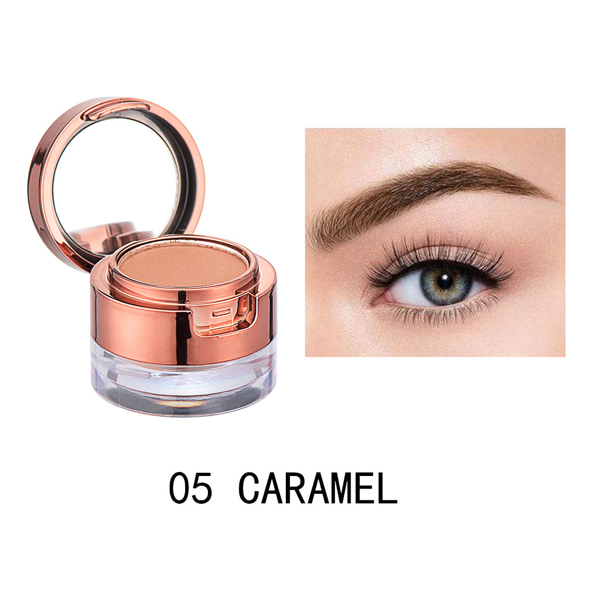 JMT-513610 Double Layer Waterproof Eyebrow Powder Set - 6 Multicolor Options for Perfect Modification