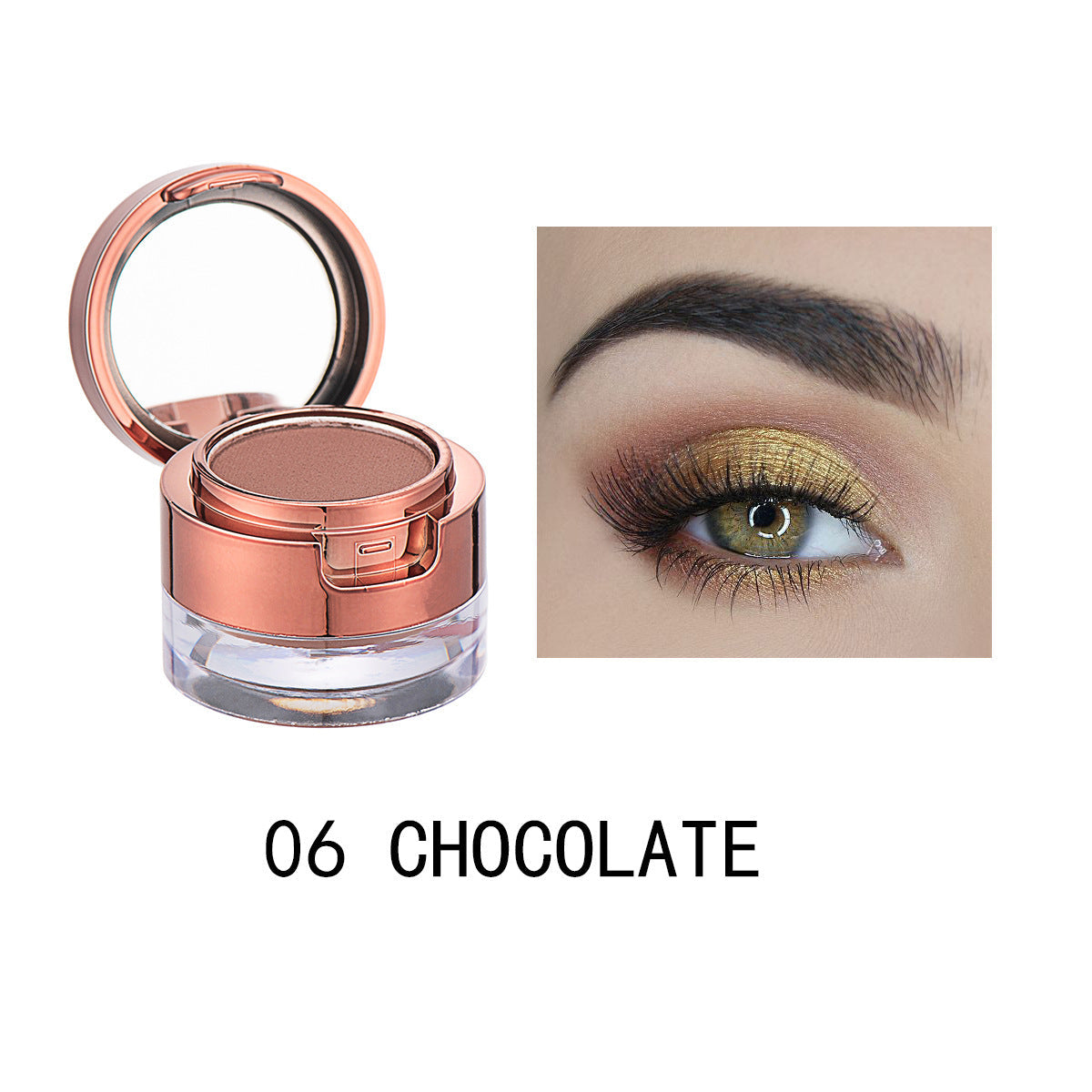 JMT-513610 Double Layer Waterproof Eyebrow Powder Set - 6 Multicolor Options for Perfect Modification