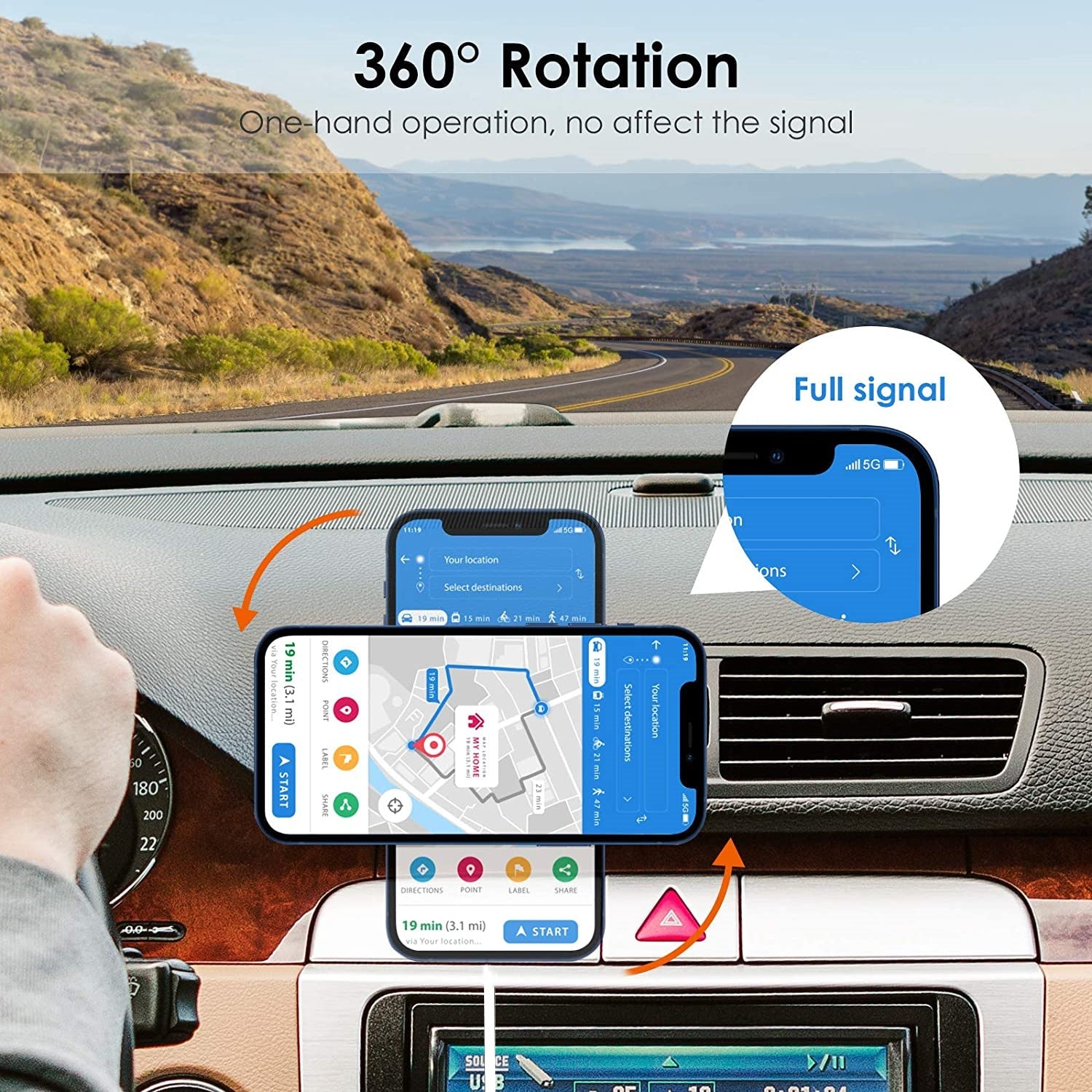 JMT-513866 15W Magnetic Wireless Charging Pad for Mobile Phones in Cars