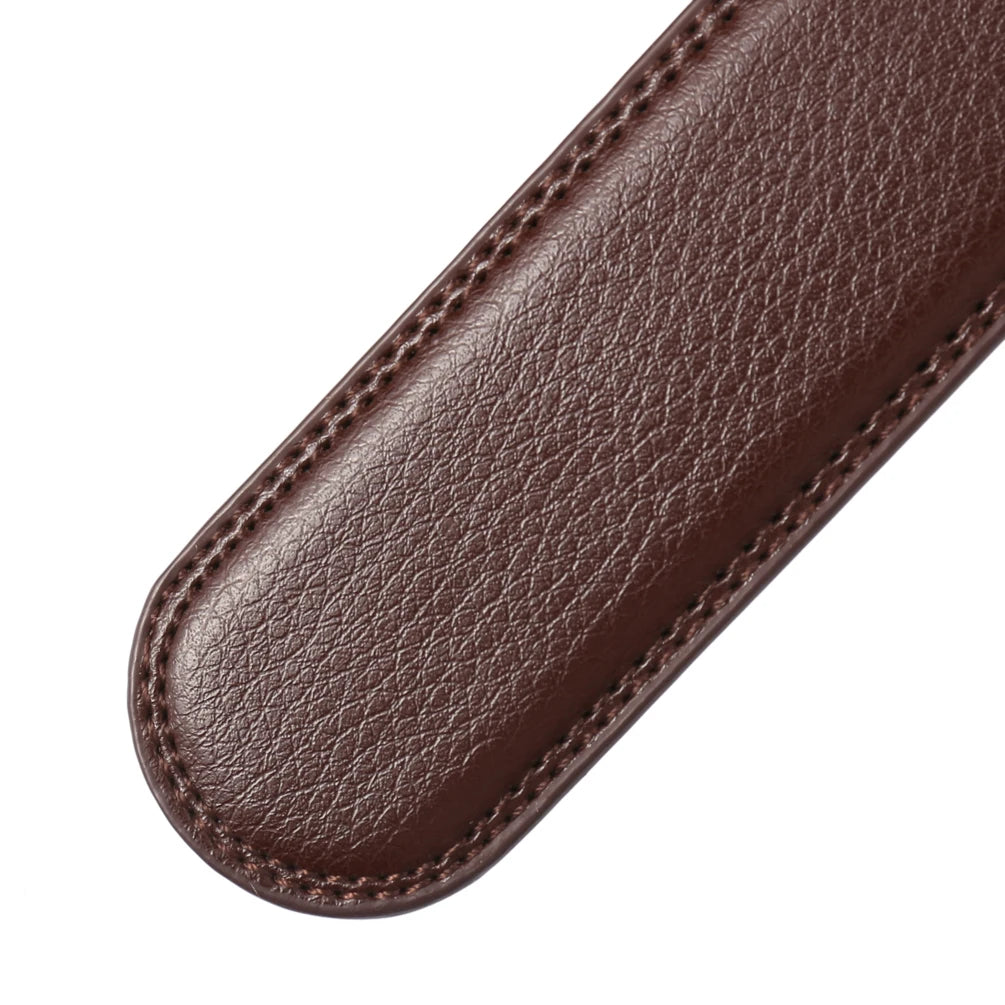 JMT-513930 Men's Two-Layer Leather Belt with Automatic Buckle, Model LY35-118