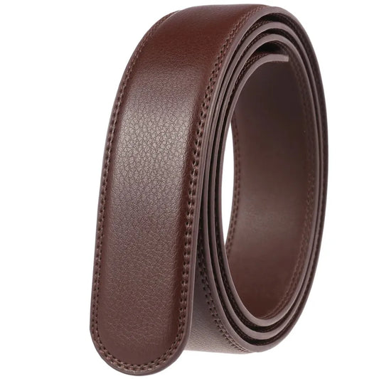 JMT-513930 Men's Two-Layer Leather Belt with Automatic Buckle, Model LY35-118