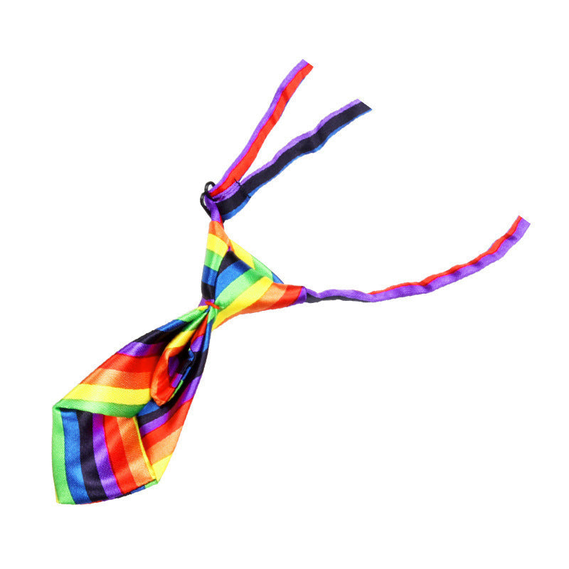 JMT-513994 Nylon Pet Bow Tie - Solid Decor Style, 10.5 x 5 cm, Ideal for Pets and Children
