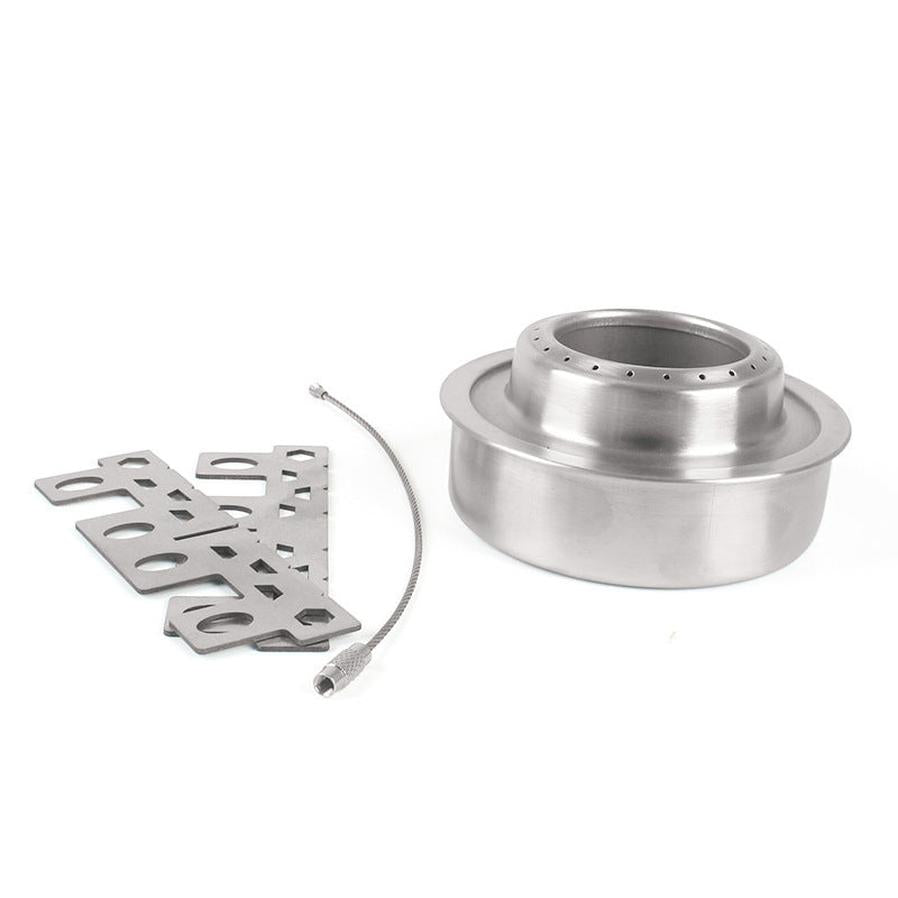 JMT-514058 Compact Outdoor Stainless Steel Alcohol Stove for Lightweight Camping and Hiking