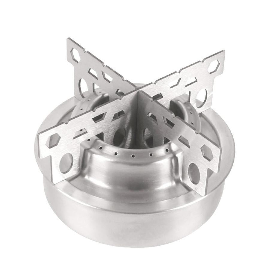JMT-514058 Compact Outdoor Stainless Steel Alcohol Stove for Lightweight Camping and Hiking