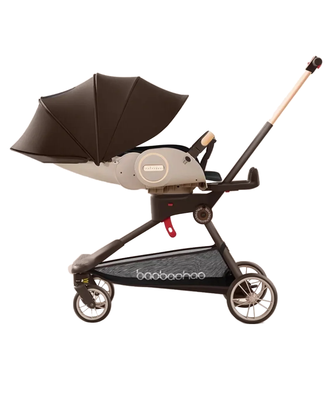 JMT-514314 Compact Travel Stroller with Reversible Handle and 360° Mobility for Newborns