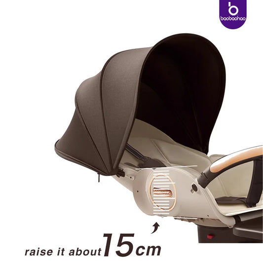 JMT-514314 Compact Travel Stroller with Reversible Handle and 360° Mobility for Newborns