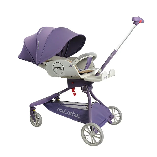 JMT-514314 Compact Travel Stroller with Reversible Handle and 360° Mobility for Newborns
