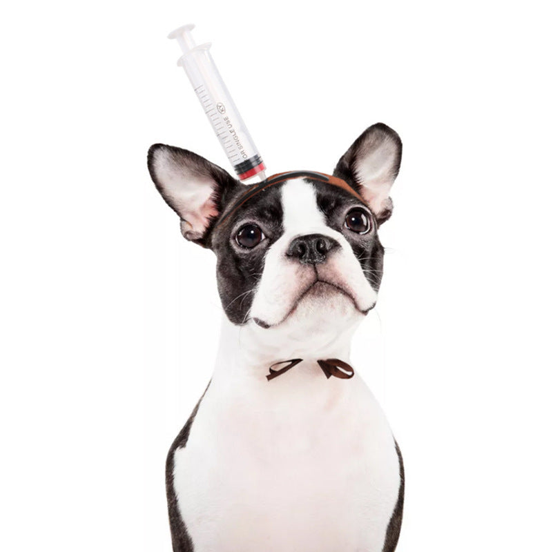 JMT-514314 Pet Halloween Headdress Hat with Fun Props Including Axe, Scissors, and More