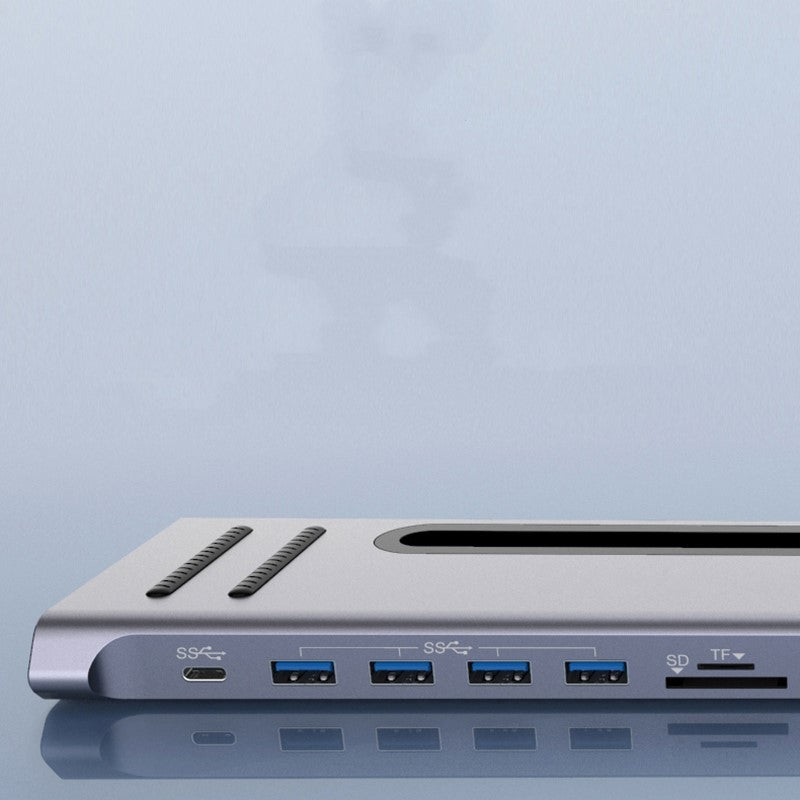 JMT-514506 12-in-1 USB Hub Docking Station, 0.22m USB Extension Adapter for Multiple Devices