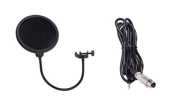 JMT-514506 BM800 Cardioid Condenser Microphone Set with Adjustable Stand and Metal Shock Mount for Recording and Streaming in White, Pink, Blue, or Black