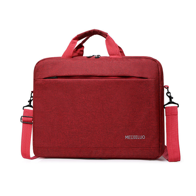 JMT-514506 Blue, Black, Gray, or Red Nylon Shoulder Briefcase for Notebook and Laptop with Multiple Pockets