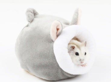 JMT-514634 Cozy Cotton Nest for Small Pets - Round and Square Options Ideal for Hamsters, Squirrels, Chinchillas, and Rabbits