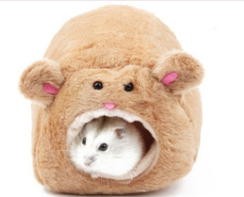 JMT-514634 Cozy Cotton Nest for Small Pets - Round and Square Options Ideal for Hamsters, Squirrels, Chinchillas, and Rabbits