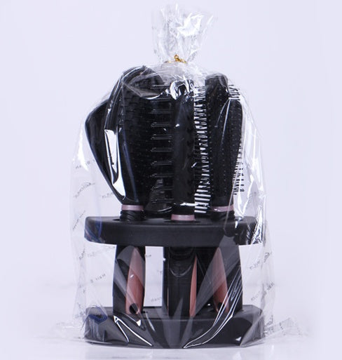 JMT-514698 5-Piece Anti-Static Hair Comb Set with Massage Features and Mirror