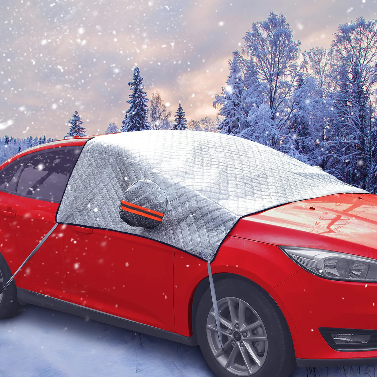 JMT-514954 Waterproof Car Windshield Cover for Snow and Sun Protection