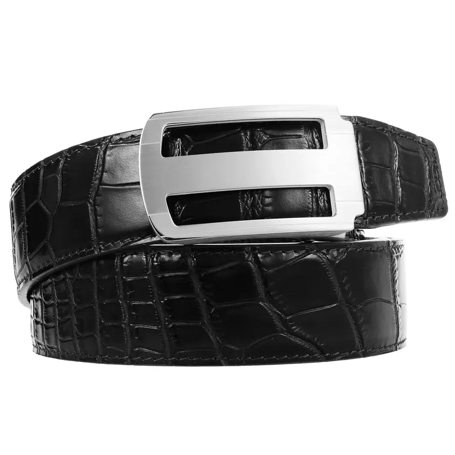 JMT-515082 Men's Stainless Steel Buckle Business Belt - Model LY36-61461-8