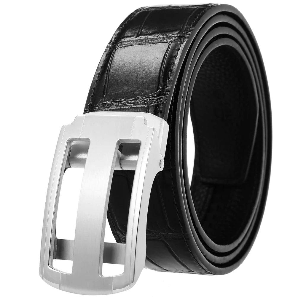 JMT-515082 Men's Stainless Steel Buckle Business Belt - Model LY36-61461-8