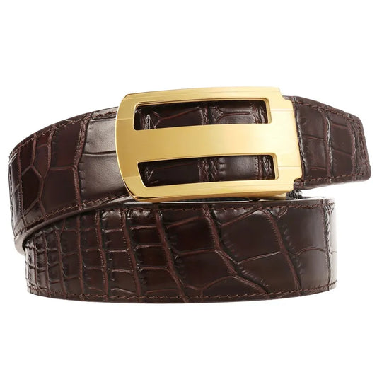 JMT-515082 Men's Stainless Steel Buckle Business Belt - Model LY36-61461-8