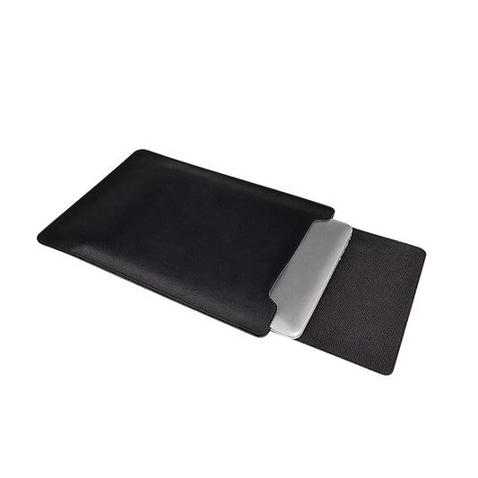 JMT-515146 PU Leather Foldable Laptop Sleeve Bag with Multifunctional Stand and Protector