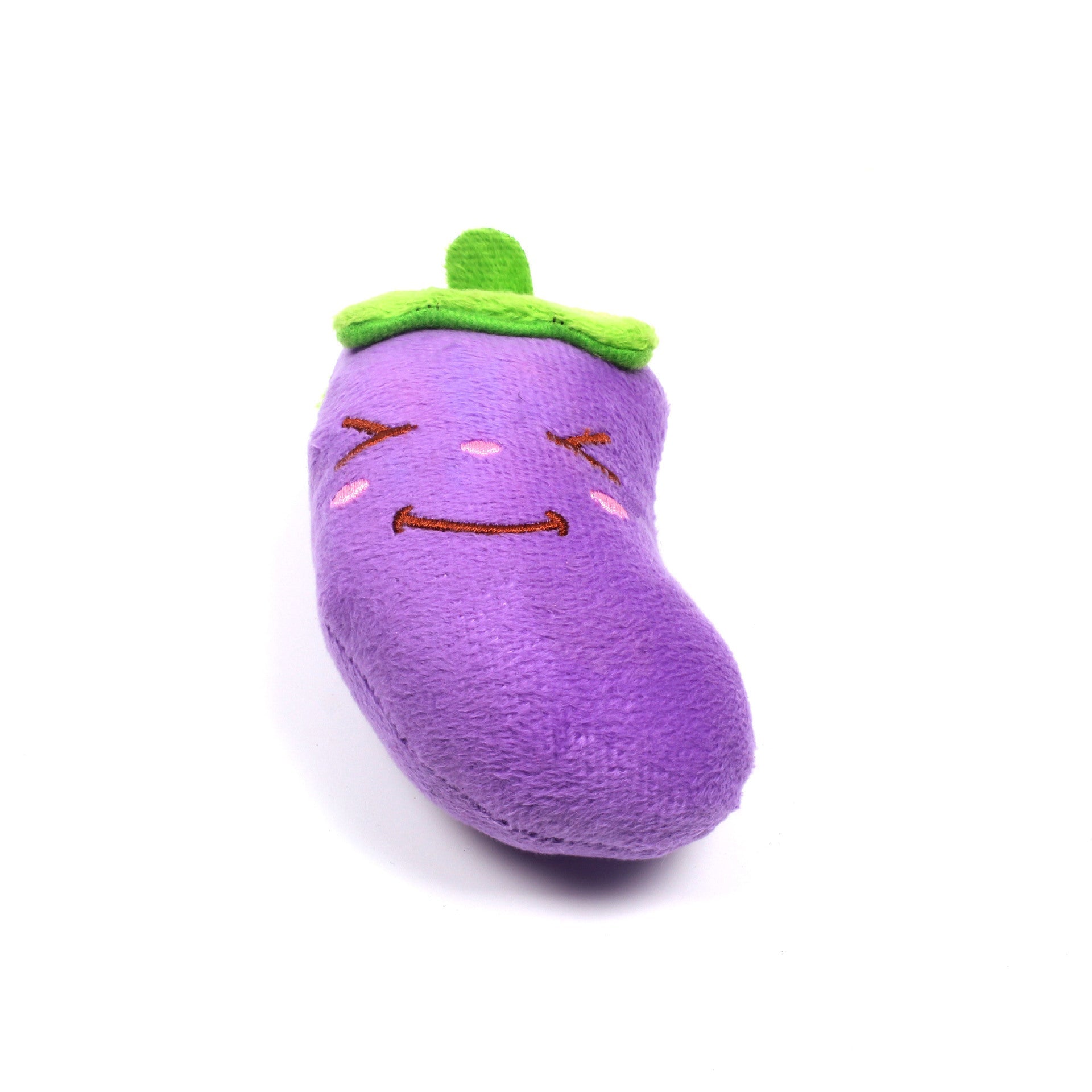 JMT-515146 Plush Sounding Toy - Eggplant Shaped Comfort Item for Pets