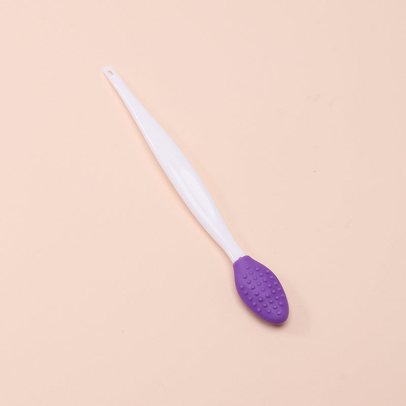 JMT-515722 Dual-Sided Silicone Lip and Nose Exfoliating Brush for Gentle Cleansing and Dead Skin Removal