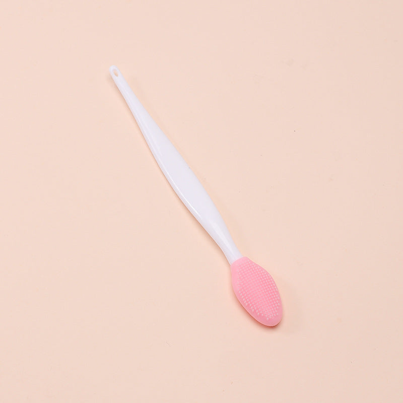 JMT-515722 Dual-Sided Silicone Lip and Nose Exfoliating Brush for Gentle Cleansing and Dead Skin Removal