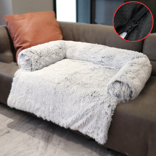 JMT-515786 Kennel Plush Blanket with Dual Use for Pet Sofa Bed – Available in Multiple Sizes and Colors