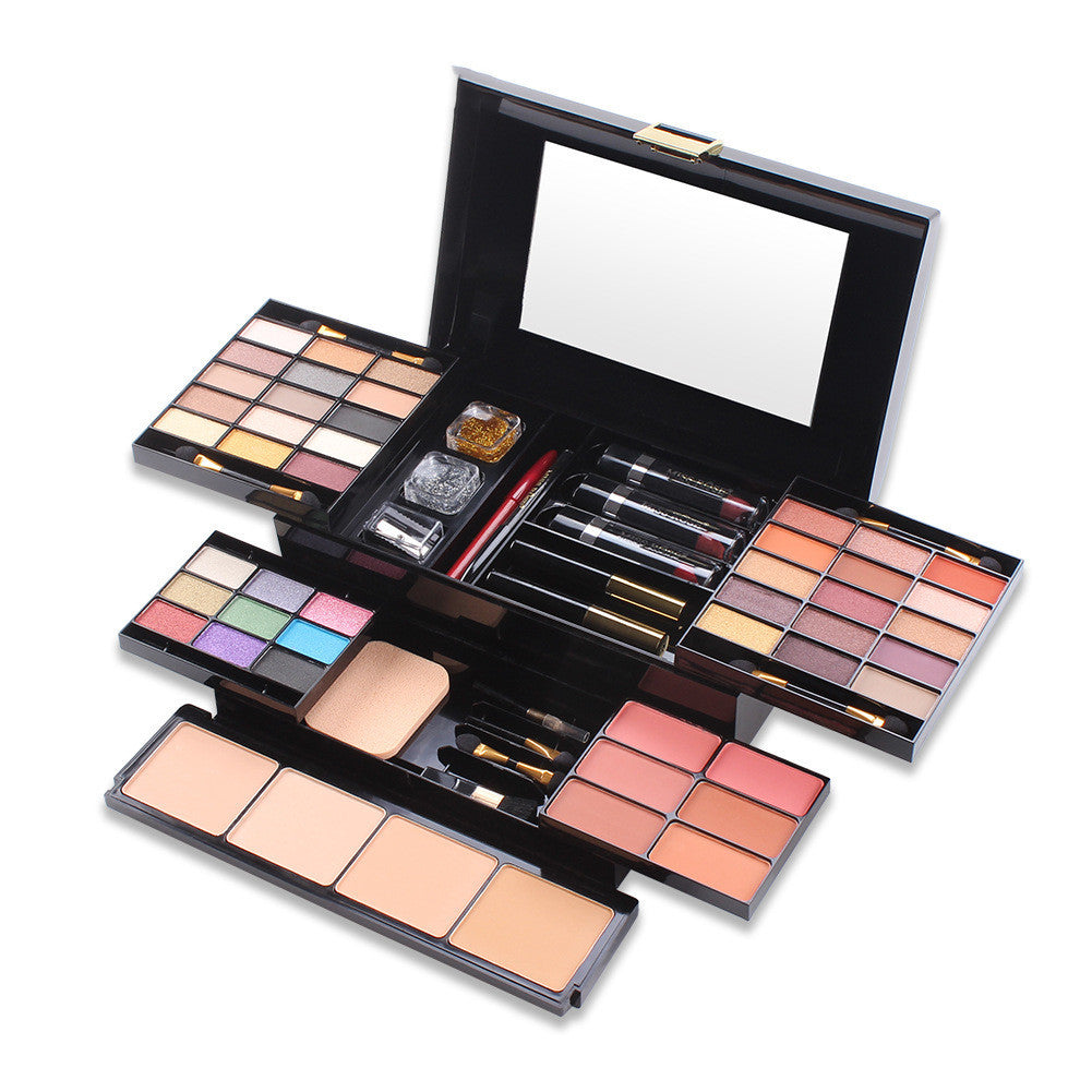 JMT-515914 Multicolor Makeup Artist Cosmetic Box with Over Eight Eyeshadow Colors - Model 7007-006Y/N