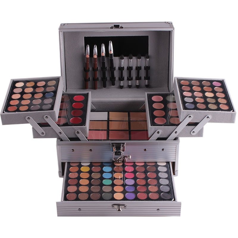 JMT-515914 Multicolor Makeup Artist Cosmetic Box with Over Eight Eyeshadow Colors - Model 7007-006Y/N