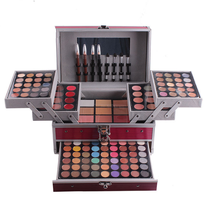 JMT-515914 Multicolor Makeup Artist Cosmetic Box with Over Eight Eyeshadow Colors - Model 7007-006Y/N