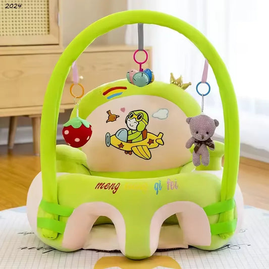 JMT-516426 Plush Animal Shaped Infant Floor Support Seat for Sitting Development and Comfort
