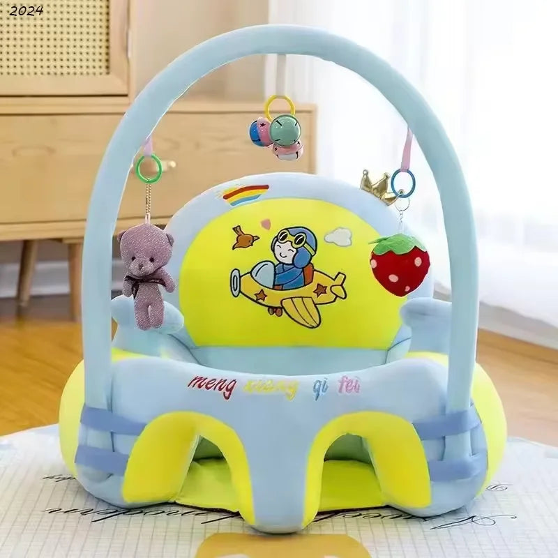 JMT-516426 Plush Animal Shaped Infant Floor Support Seat for Sitting Development and Comfort