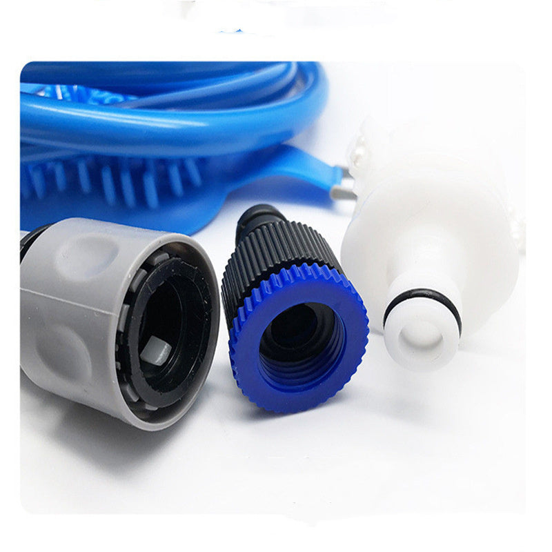 JMT-516554 Blue Pet Bathing and Massage Brush with Adjustable Nozzle and 2.5m Hose