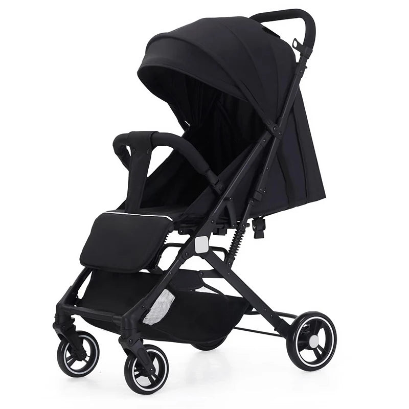 JMT-516618 Lightweight Double Baby Stroller - Portable Easy-Fold Pram with Iron Frame for Travel