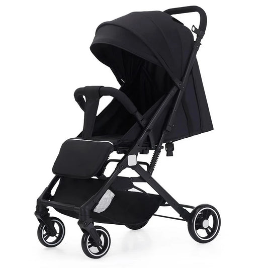 JMT-516618 Lightweight Double Baby Stroller - Portable Easy-Fold Pram with Iron Frame for Travel
